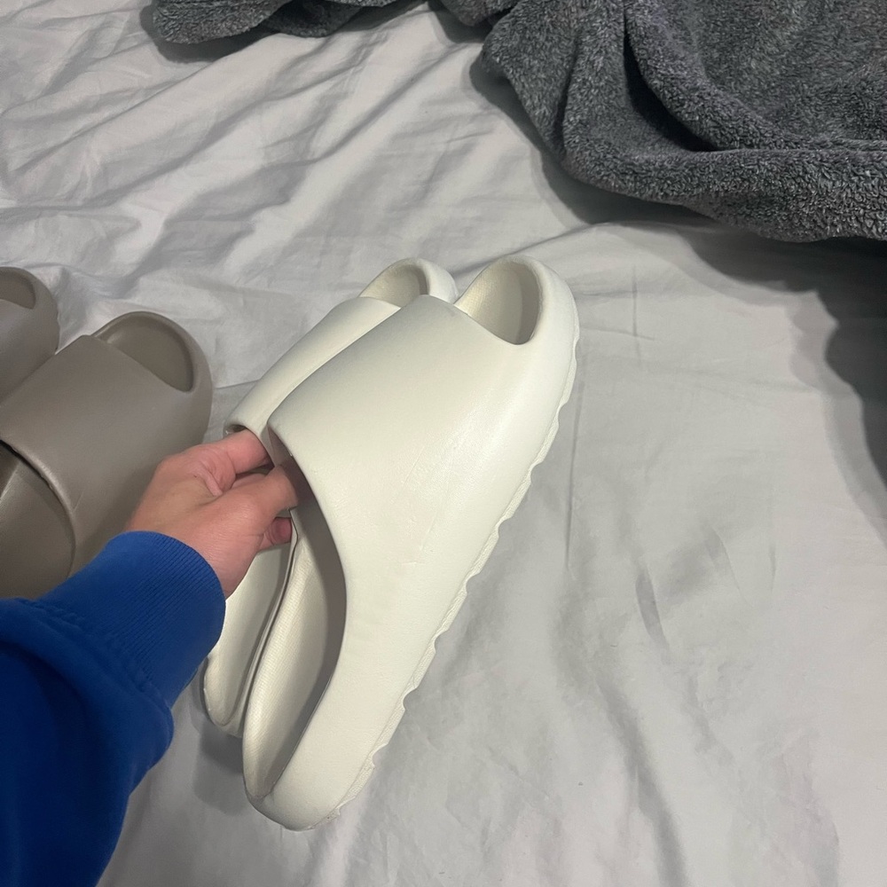 Women's White Slide Sandals